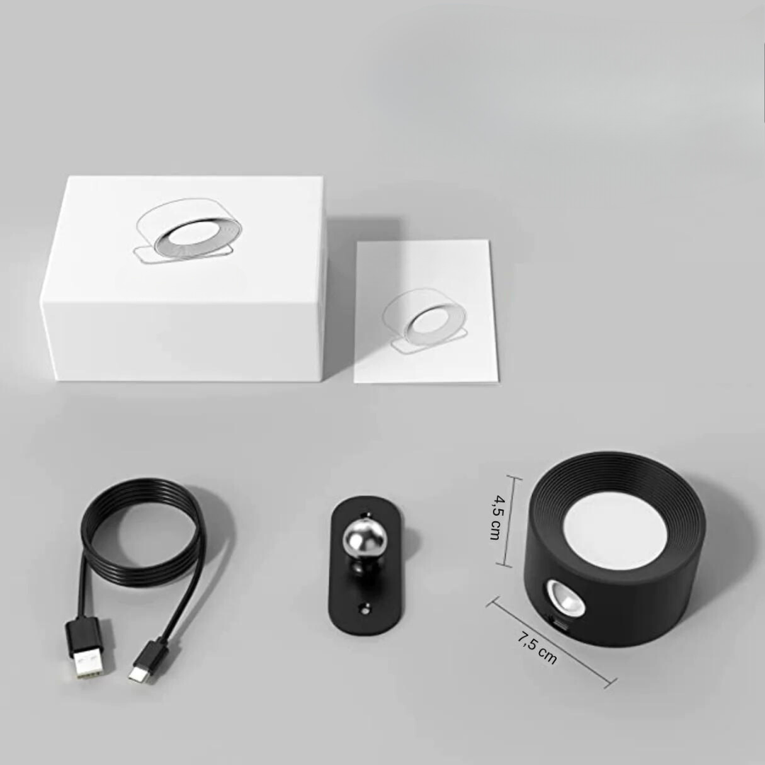 FlexLight Muurlamp - 360° Draaibaar & Oplaadbaar