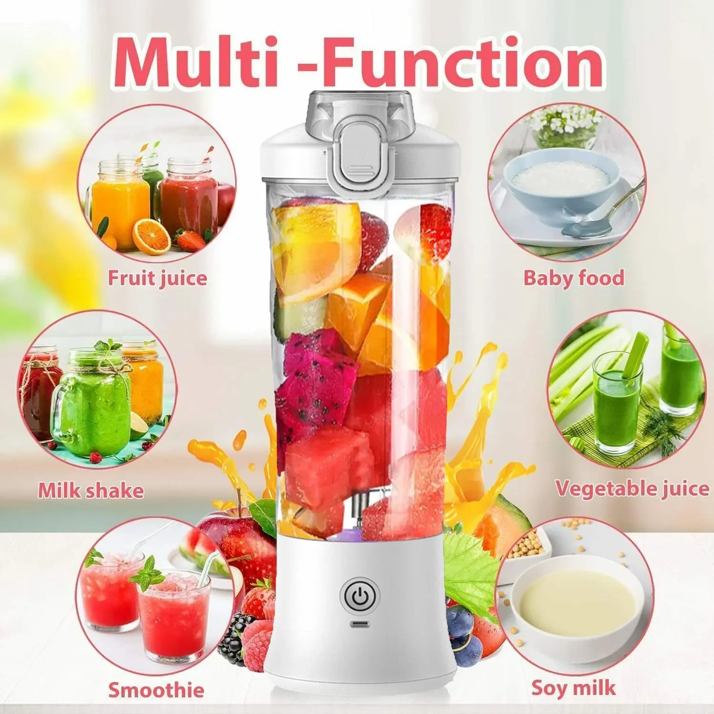 Mini Blender voor Smoothies Onderweg of Thuis!