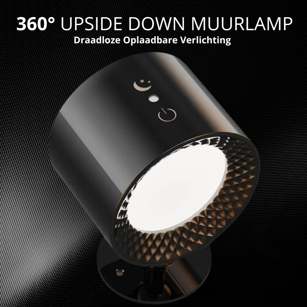 FlexLight Muurlamp - 360° Draaibaar & Oplaadbaar