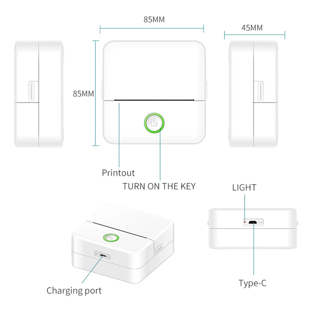 Print & Play - De Funky Bluetooth Printer voor Foto's, Memo's en Meer!